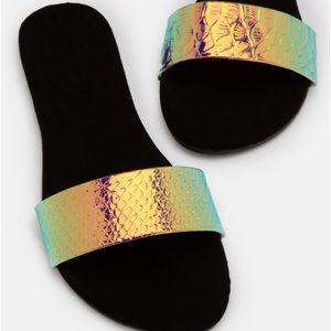 Iridescent Sandals
